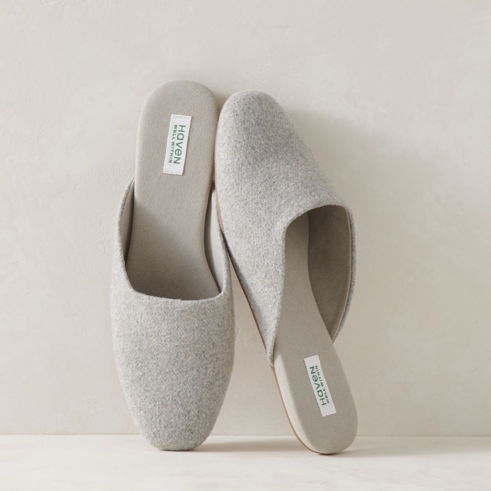 Talbots - Haven Well  Within Felted Mules.  US 9